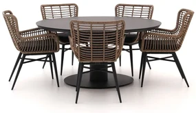 Intenso Asti/La Fonte Ø150cm dining tuinset 6-delig