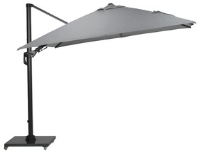 Garden Impressions Zweefparasol Hawaii Deluxe 300x300 - donker grijs - licht grijs