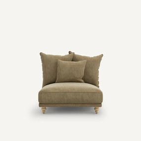 Bank van stonewashed fluweel, Lazare