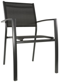 Lesli Living  Tuinstoel Stapelbaar - Prego - Antraciet - Lesli Living
