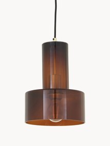 Kleine hanglamp Flowy van glas