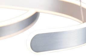 Eettafel / Eetkamer Design hanglamp staal incl. LED 3-staps dimbaar - Frank Design Binnenverlichting Lamp