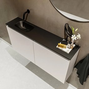 Mondiaz Ture 100cm toiletmeubel linen met wastafel urban links geen kraangat