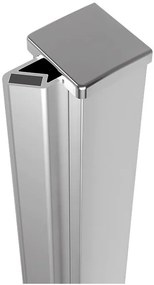 Polysan Zoom Line magnetisch profiel voor douchedeur chroom