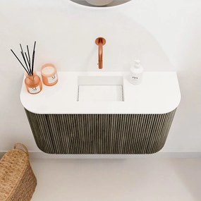 Mondiaz Joya 75cm toiletmeubel ronding links/rechts shadow met wastafel faye midden zonder kraangat talc