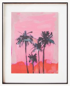Handbeschilderde canvasdoek Palms
