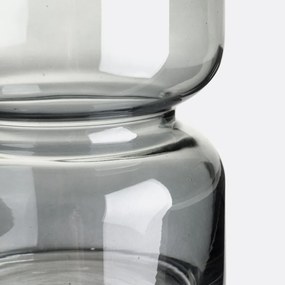 Vaas in smoked glas H22cm, Sinao