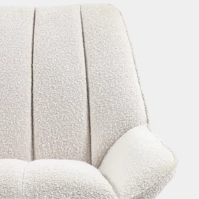 Kave Home Marlina Witte Boucle Fauteuil
