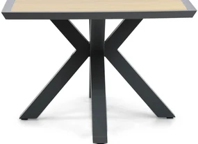Tuinset 4 personen 181 cm Aluminium/textileen Grijs Lifestyle Garden Furniture Fiora/Palermo
