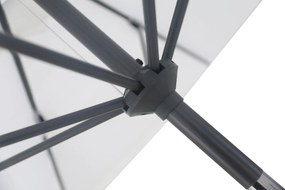Camello Valerio Stokparasol M (excl. Voet) Aluminium Wit