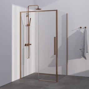 Brauer Season douchecabine met schuifdeur 120x100cm koper