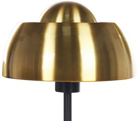 Vloerlamp SENETTE Goud/Zwart 148 CM Beliani