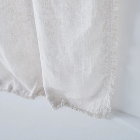 Bicolor glasgordijn in voile van linnen Beha