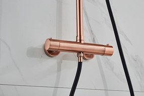 Saniclear Copper Pro opbouw regendouche 20cm hoofddouche zwart koper
