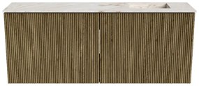 Mondiaz Joya DLux 100cm toiletmeubel dusk met wastafel faye rechts 1 kraangat frappe