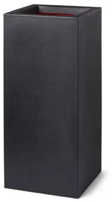 Capi Plantenbak Urban Smooth rechthoekig 36x79 cm zwart