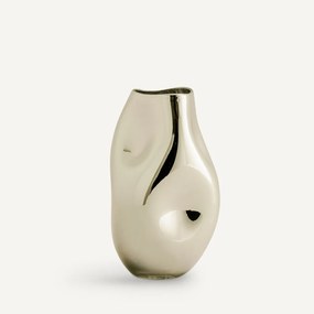 Vaas in metallic glas H28 cm, Cozi