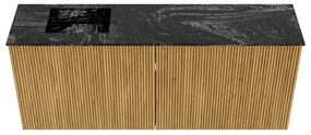 Mondiaz Joya DLux 100cm toiletmeubel oak met wastafel faye links 1 kraangat lava