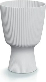 Prosperplast Milly Round Bloempot - Wit -Ø 19 cm - 27,7 cm hoog