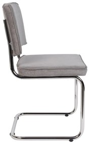 Zuiver Ridge Rib Eetkamerstoel Rib Retro Lichtgrijs