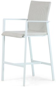 Barstoel Aluminium/textileen Wit Lifestyle Garden Furniture Rome