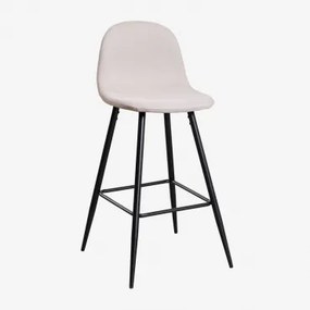 Verpakking Van 2 Glamm Hoge Krukken Zwart & Beige – Crème & ↑75 Cm - Sklum