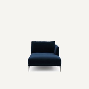 Fluwelen longchair, Oscar, ontwerp Emmanuel Gallina