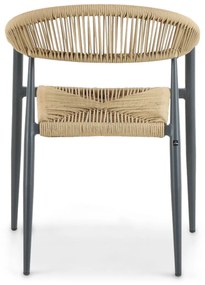 Tuinset 4 personen 120 cm Aluminium/rope Taupe Lifestyle Garden Furniture Granada/Vienna