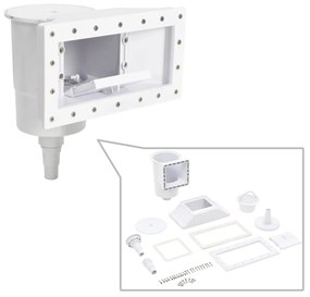 vidaXL 11-delige Zwembadskimmer 34,3x25x30,5 cm