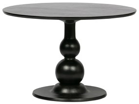 BePureHome Blanco Ronde Eettafel Met Bolpoot Zwart - 120 X 120cm.