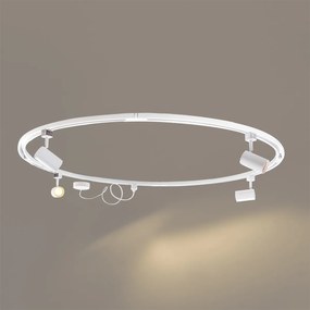 Modern railsysteem met 4 spots wit 1-fase rond - Iconic Jeana