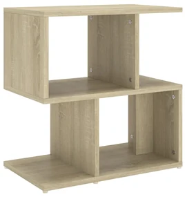 vidaXL Nachtkastje 50x30x51,5 cm spaanplaat sonoma eikenkleurig