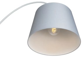 Smart booglamp staal met grijs incl. wifi A60 - Bend