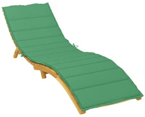 vidaXL Ligbedkussen 200x70x3 cm stof groen