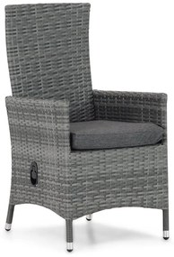 Domani Furniture Beluga Dining Tuinstoel Verstelbaar Wicker Grijs