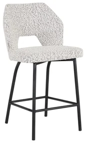 Must Living Bloom Moderne Barkruk Boucle Grijs