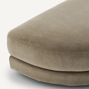 Modulaire voetensteun in stonewashed fluweel, TIBERIO