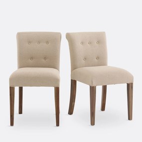 Set van 2 stoelen met gecapitonneerde rugleuning, Adélia