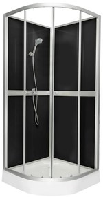 Kerra Classic Black douchecabine 80x80cm