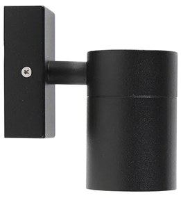 Set van 2 buitenwandlamp zwart RVS IP44 - Solo