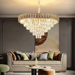 Hanglamp met kristallen G061-CP 80CM GOLD