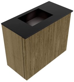 Mondiaz Joya 50cm toiletmeubel dusk met wastafel faye links 1 kraangat urban