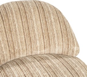 Retro Stoffen Fauteuil Bruin