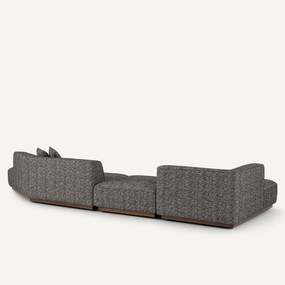 Open hoekbank links XL bouclette, JACOPO