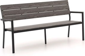 Parkbank Bellagio | Aluminium/Polywood | 3 personen | Tuinbank Grijs | 183cm | Kees Smit Tuinmeubelen