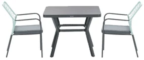 Garden Impressions Ross tuinset 3-delig zacht groen - Mina tuintafel 90x90 cm