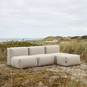 Soft Zitzak Outdoor 3 Seater Open + Pouf - Kirra Sand