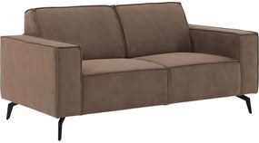 Goossens Hoekbank Hercules bruin, microvezel, 2-zits, modern design