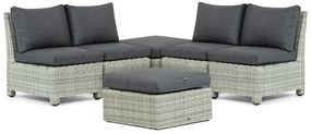 Loungeset 4 personen Wicker Grijs Garden Collections Lusso/Comodo