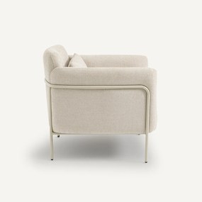 Fauteuil in polyester/acryl, Alistair